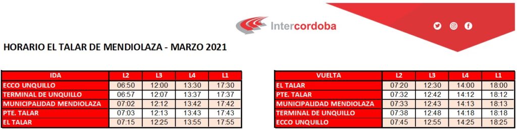 Intercordoba Mantiene sus Servicios en Mendiolaza