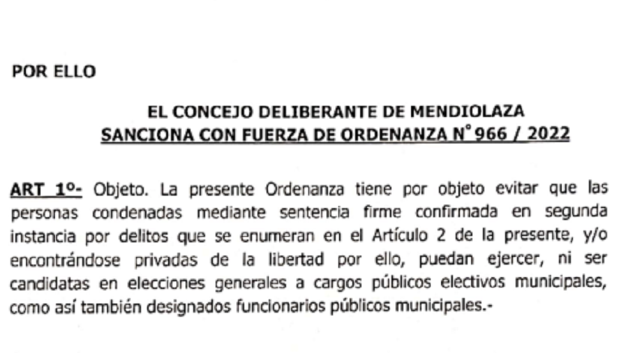 Mendiolaza con ficha limpia