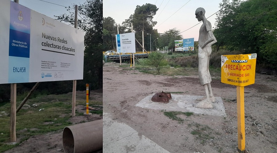 Deterioro del patrimonio cultural de Mendiolaza cartel cloaca