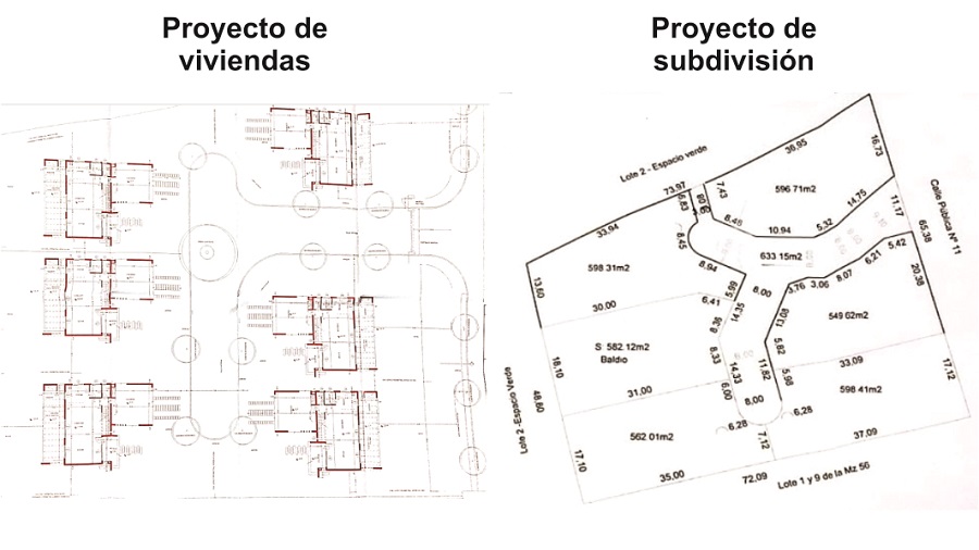Gama pide subdivisión en Mendiolaza - antes y despues