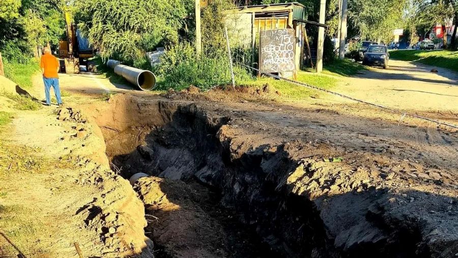 inicio de las obras de cloacas en mendiolaza