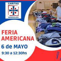 Agenda Mendiolaza hasta el 9 de mayo Feria americana de Caritas