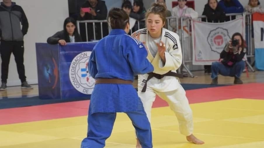 Juana Maidana practicando judo