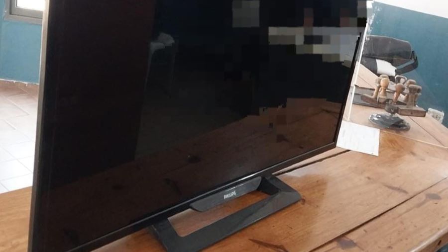 Televisor recuperado en B° Los Cigarrales