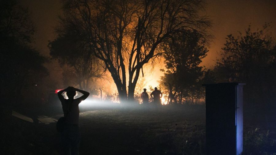 Incendio al límite de Mendiolaza