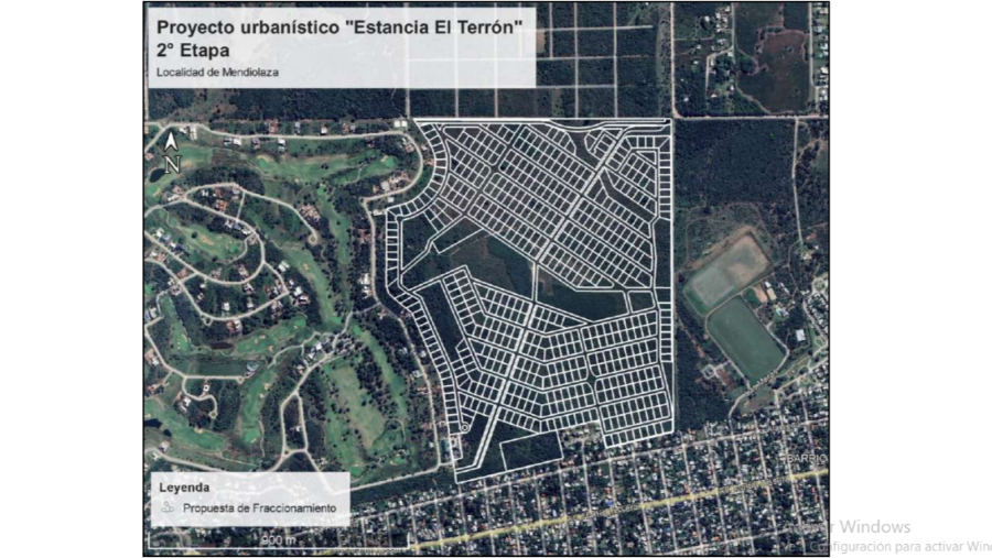 Proyecto de fraccionamiento de El Terrón segunda etapa