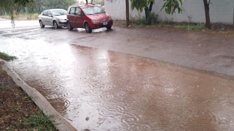 Calles anegadas en Mendiolaza