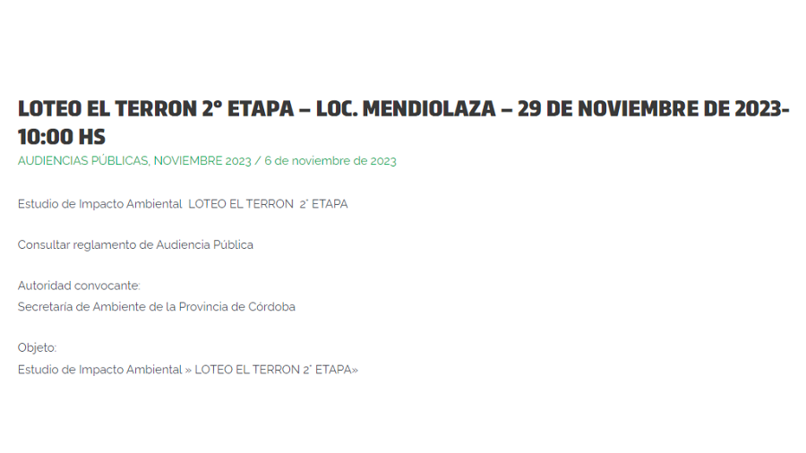 Nueva fecha para El Terrón en Mendiolaza