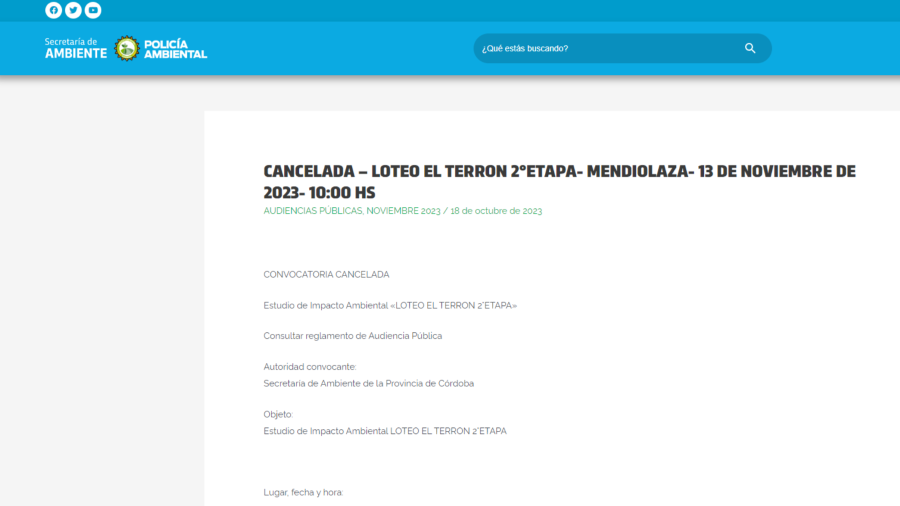 Sin audiencia por El Terrón en Mendiolaza