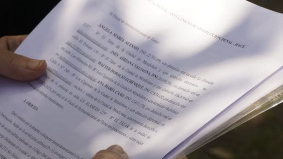 Denuncia firmada en el traspaso en Mendiolaza