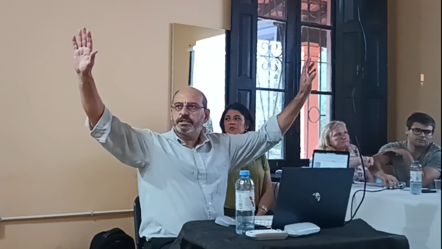 Luis Roldán, Secretario de Hacienda, en la audiencia pública
