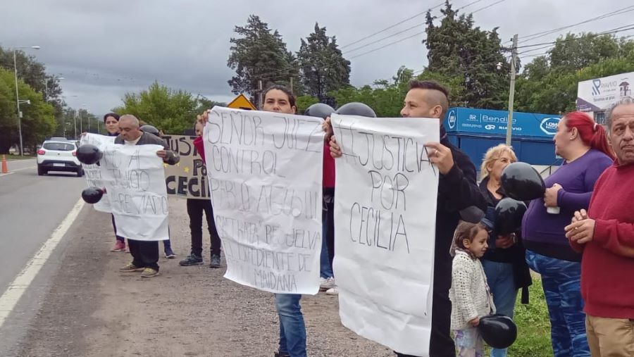 Manifestación sobre la Ruta Intermunicipal 