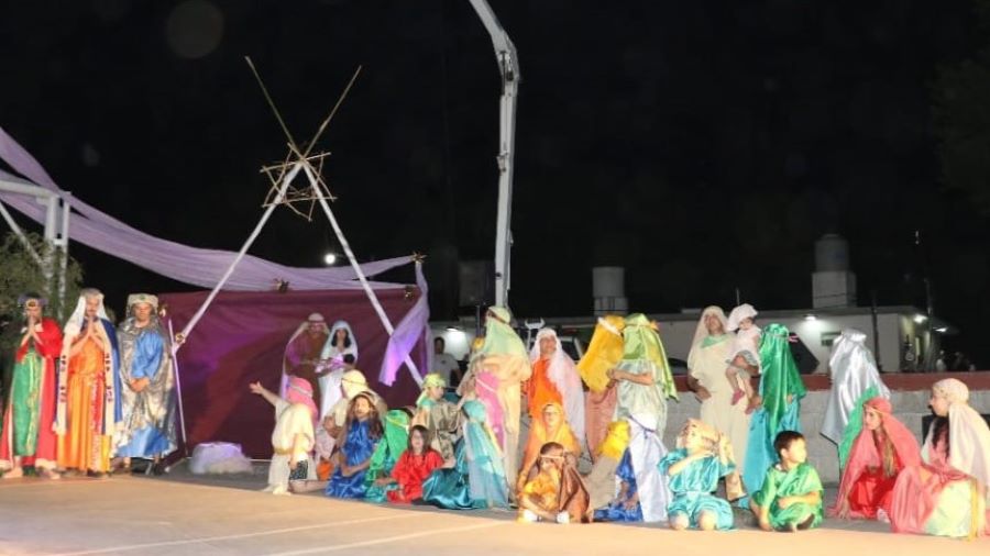 Pesebre viviente realizado por el grupo Toliat en Mendiolaza