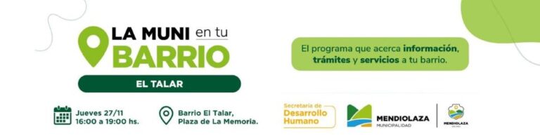 La muni en tu barrio Municipalidad de Mendiolaza
