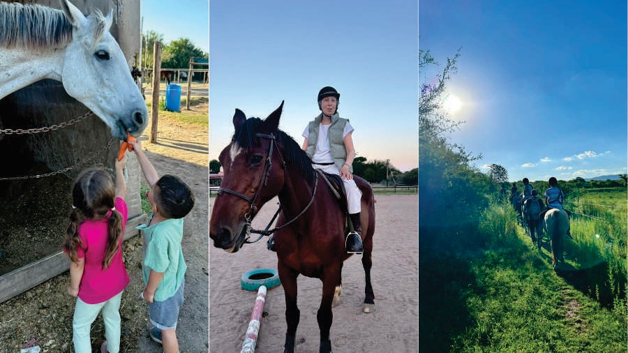 Mujeres de a caballo en Mendiolaza San Alfonso del Talar con sello femenino
