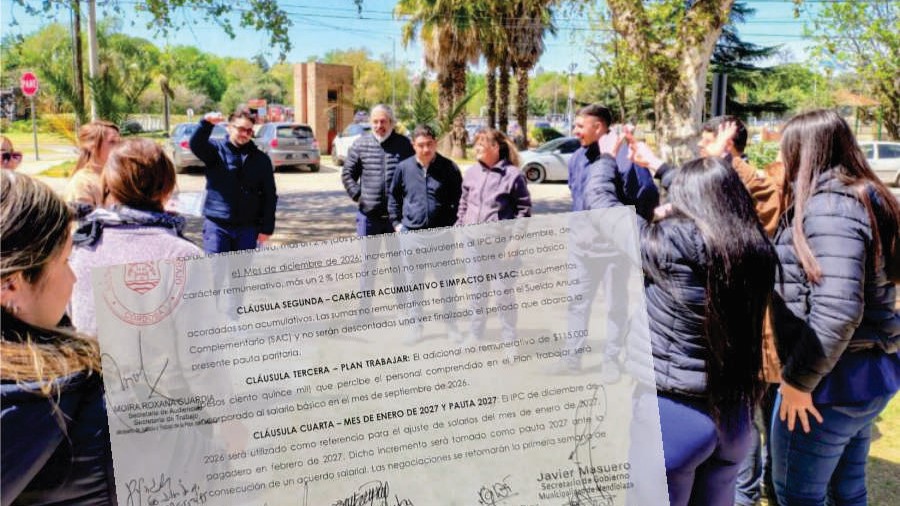 Acuerdo salarial en la municipalidad de Mendiolaza
