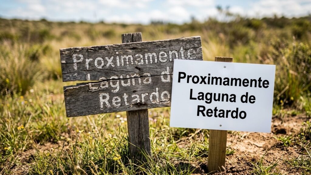Laguna de retardo en B° Cuatro Hojas de Mendiolaza